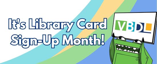 September is Library Card Sign up month